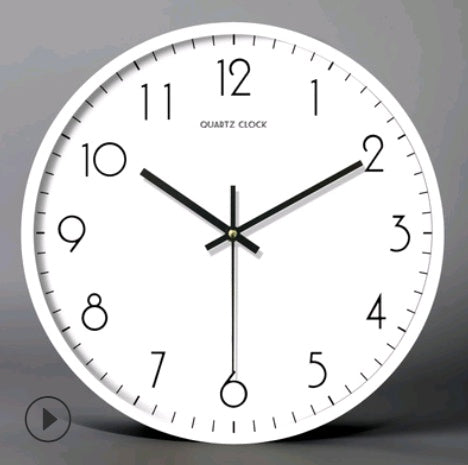 Metal frame modern minimalist Nordic wall clock living room bedroom home clock creative personality mute quartz clock