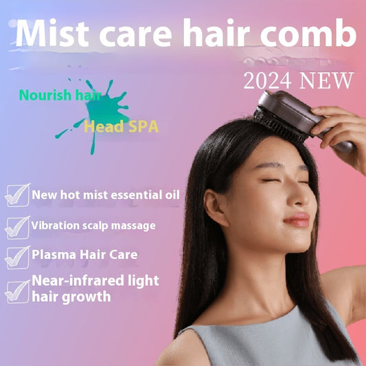 Vibration Pressing Scalp Near Infrared Light Electric Massage Comb