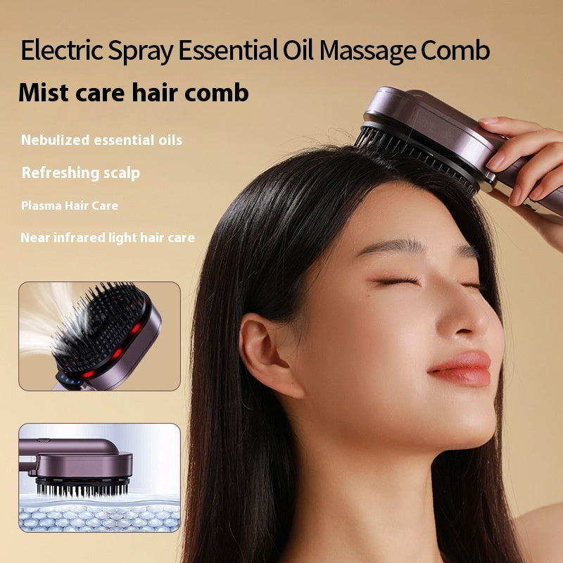 Vibration Pressing Scalp Near Infrared Light Electric Massage Comb