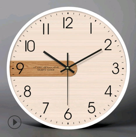 Metal frame modern minimalist Nordic wall clock living room bedroom home clock creative personality mute quartz clock