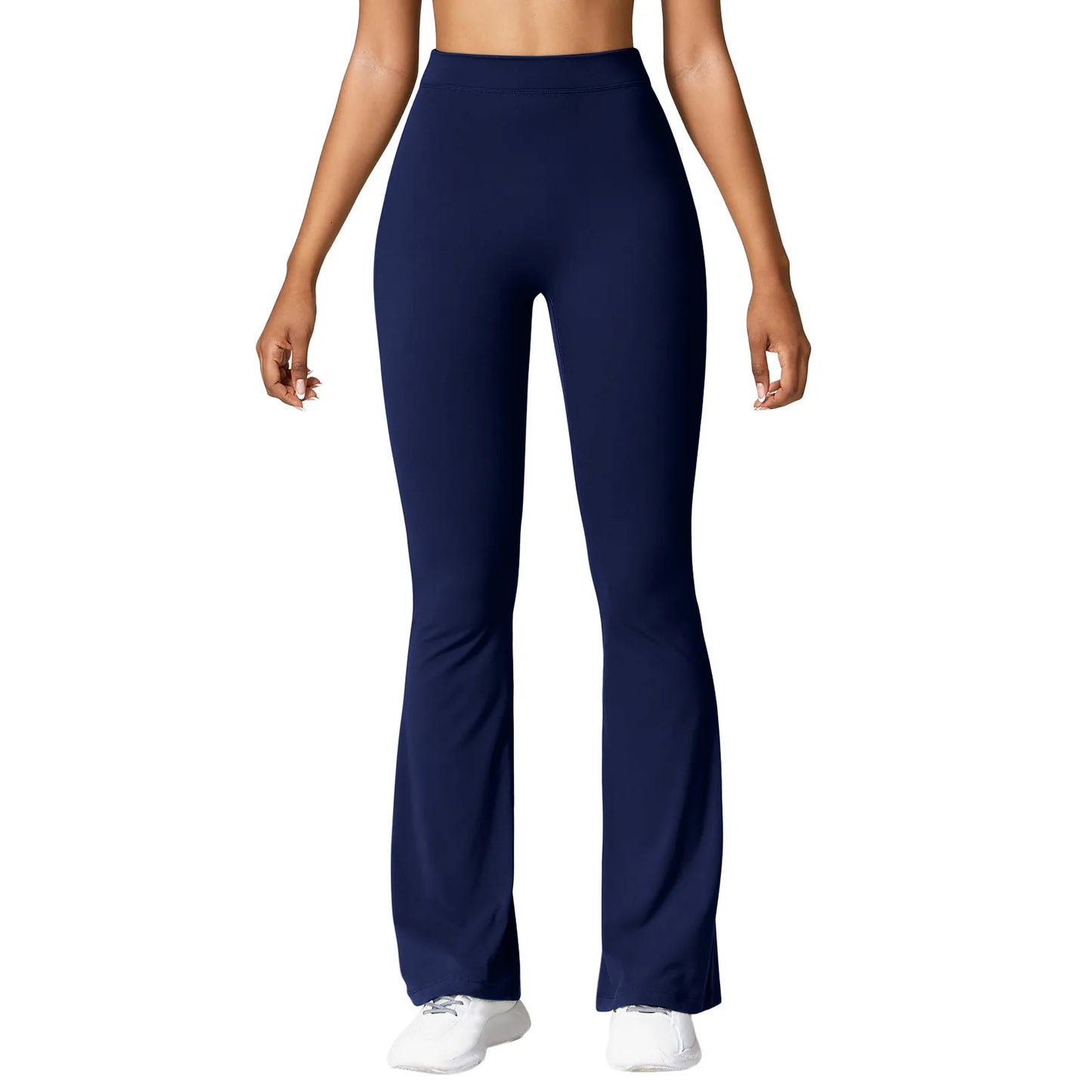 Micro Horn Leggings Women V-back Waist Sports Pants High Waist Push Up Butt Gym Pants Solid Slim Casual Leggings