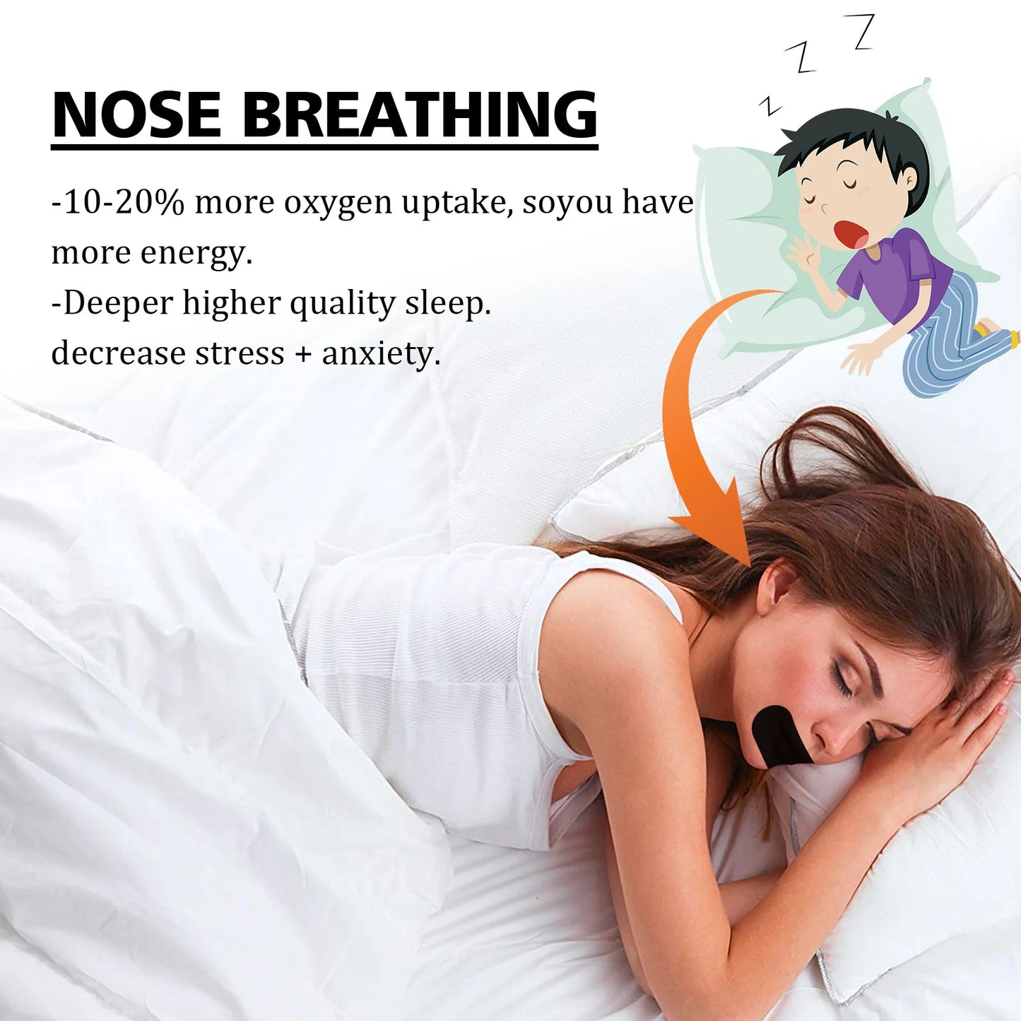 Anti-Snoring Patch Nose Breathing Correction Improve Sleeping Promoting Better Breath