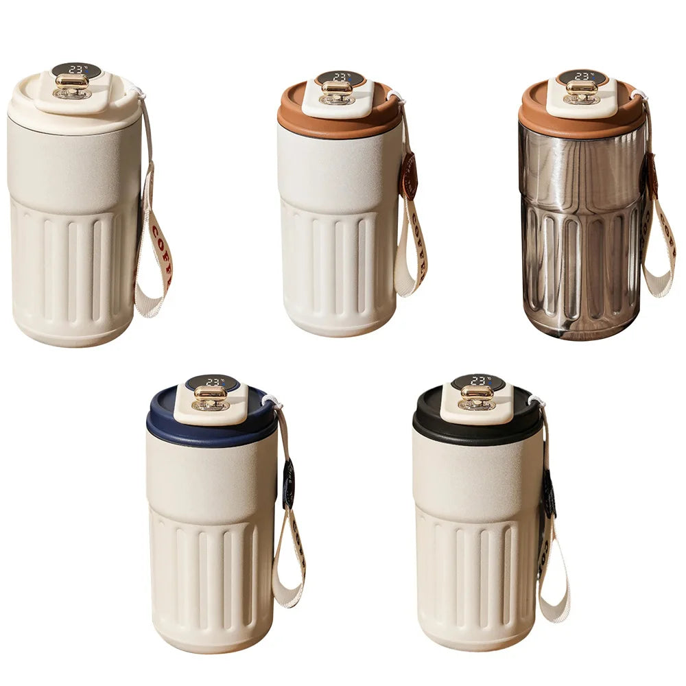 Smart Thermos Bottle LED Temperature Display Coffee Cup 316 Stainless Steel Tumbler Mug Portable Vacuum Flask