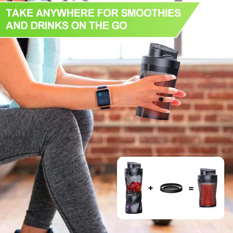 Electric Portable Juicer 700ML – USB Rechargeable Smoothie Blender for Fruits, Shakes & Outdoor Use