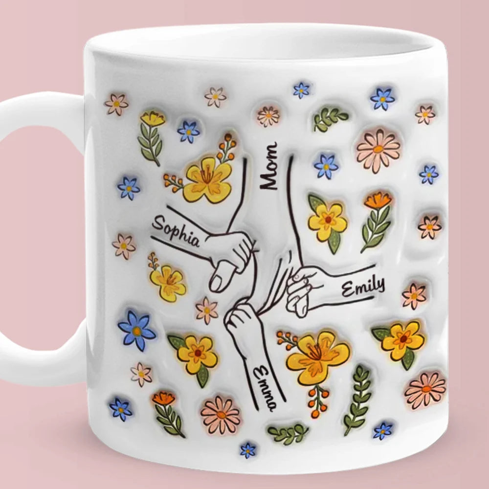 Custom Name Mug Cup Coffee For Mother,Custom 3D Pottery