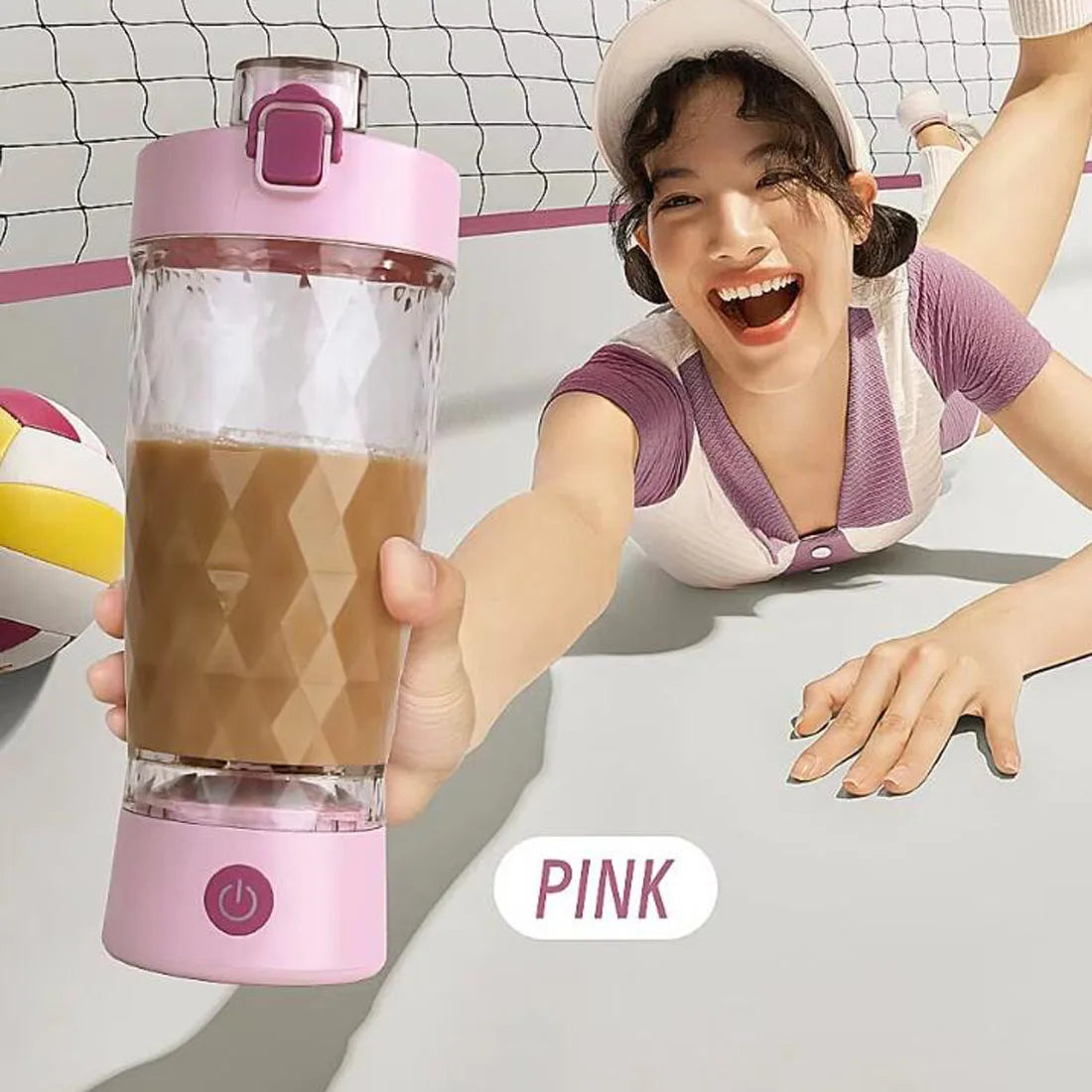 650ML Electric Protein Shaker Bottle – Automatic Mixing Cup for Gym, Milk, Coffee & Supplements
