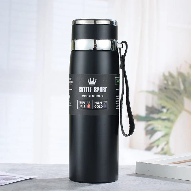 1L Stainless Steel Thermal Water Bottle – Hot & Cold Thermos for Coffee, Tea, or Travel