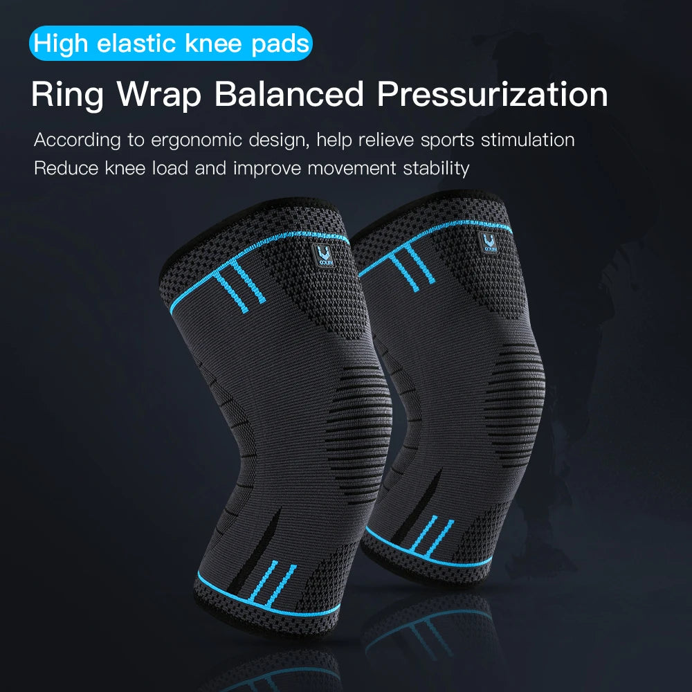 Breathable Knee Pads Brace Springs Gym Sports Protector