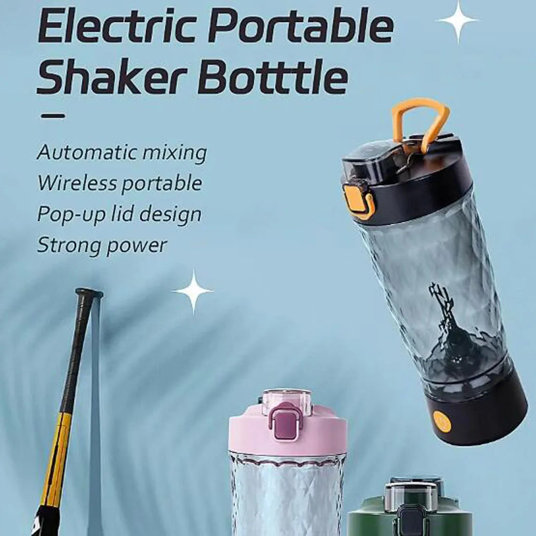 650ML Electric Protein Shaker Bottle – Automatic Mixing Cup for Gym, Milk, Coffee & Supplements