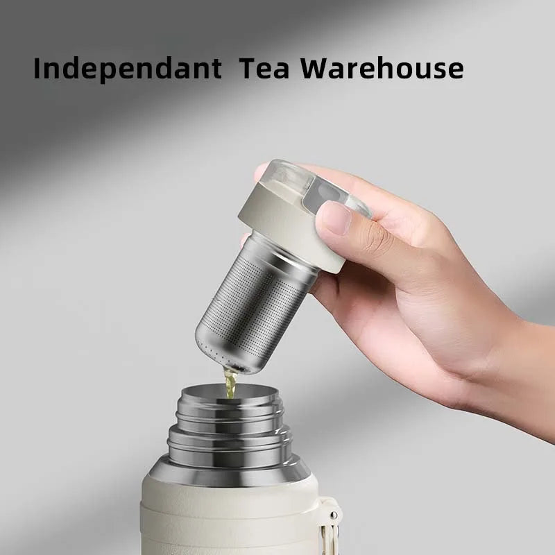 316L Stainless Steel Thermos Bottle – Magnetic Control Outdoor Flask, Insulated Travel Water Bottle