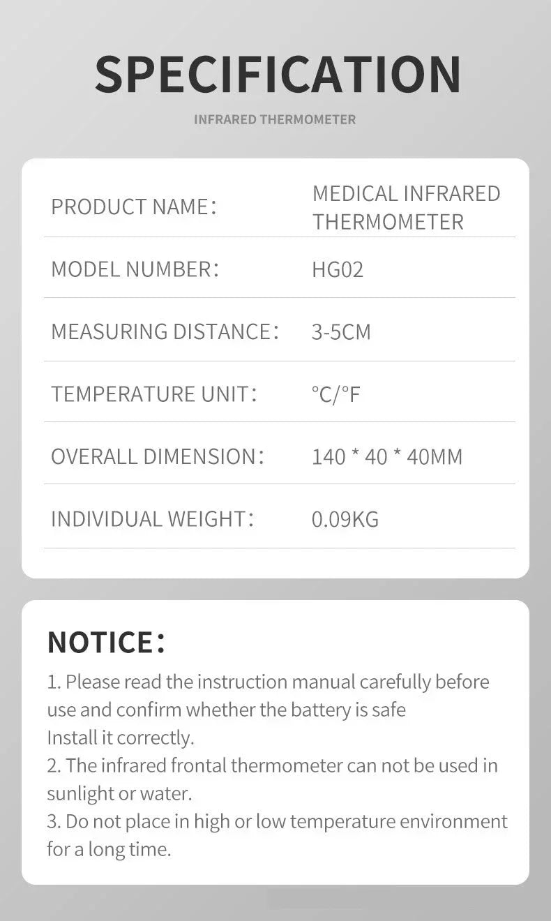 QtorTemp® - Infrared Thermometer - Instant, Contactless Accuracy