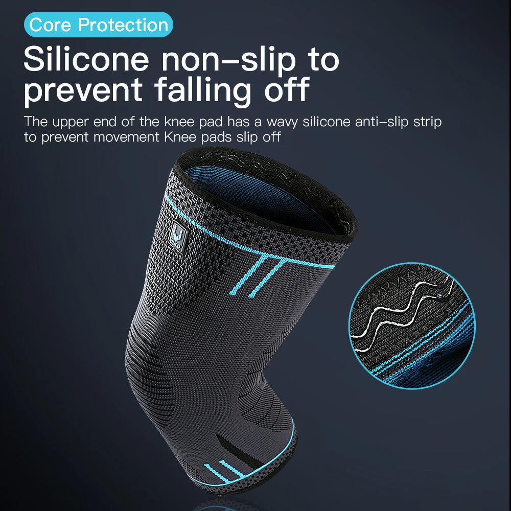 Breathable Knee Pads Brace Springs Gym Sports Protector