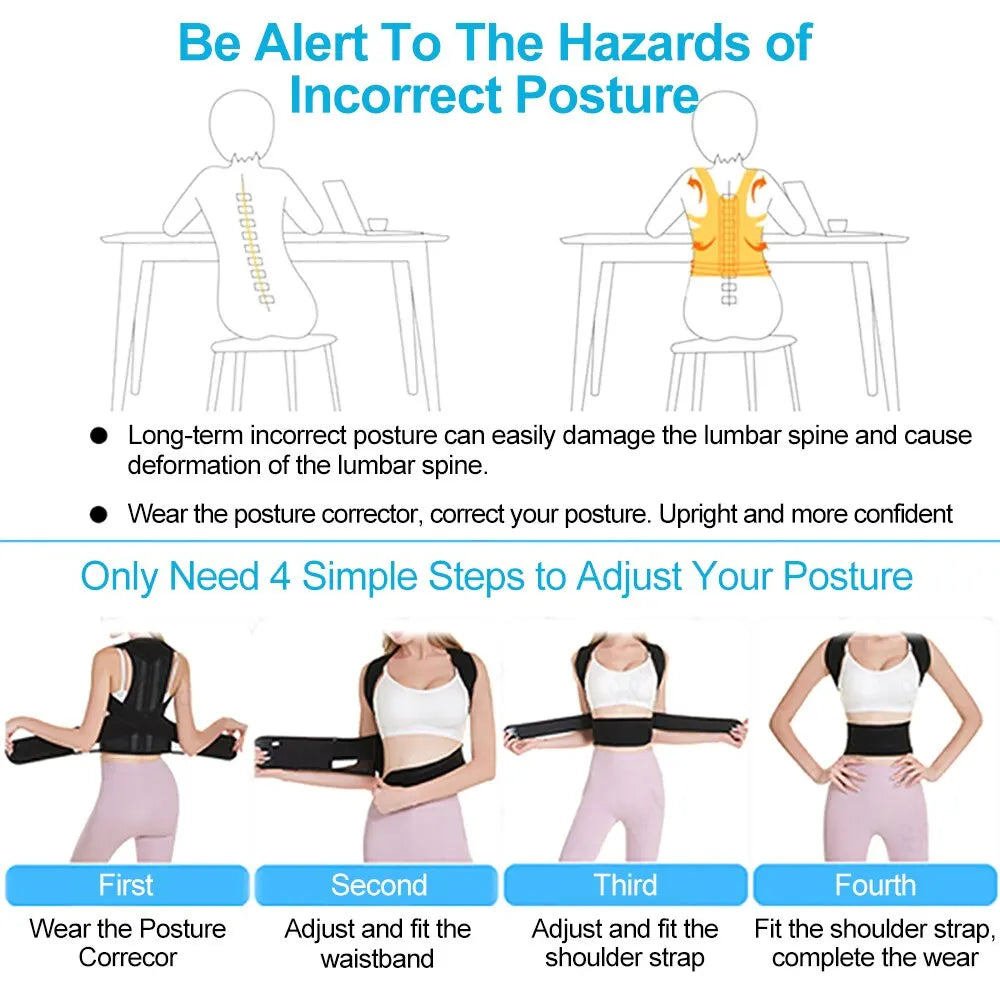 QtorAlign® Adjustable Back Posture Corrector - Support Your Spine, Redefine Your Day