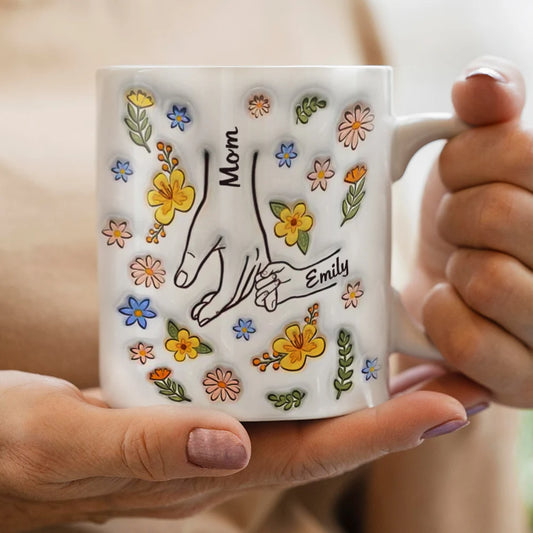 Custom Name Mug Cup Coffee For Mother,Custom 3D Pottery