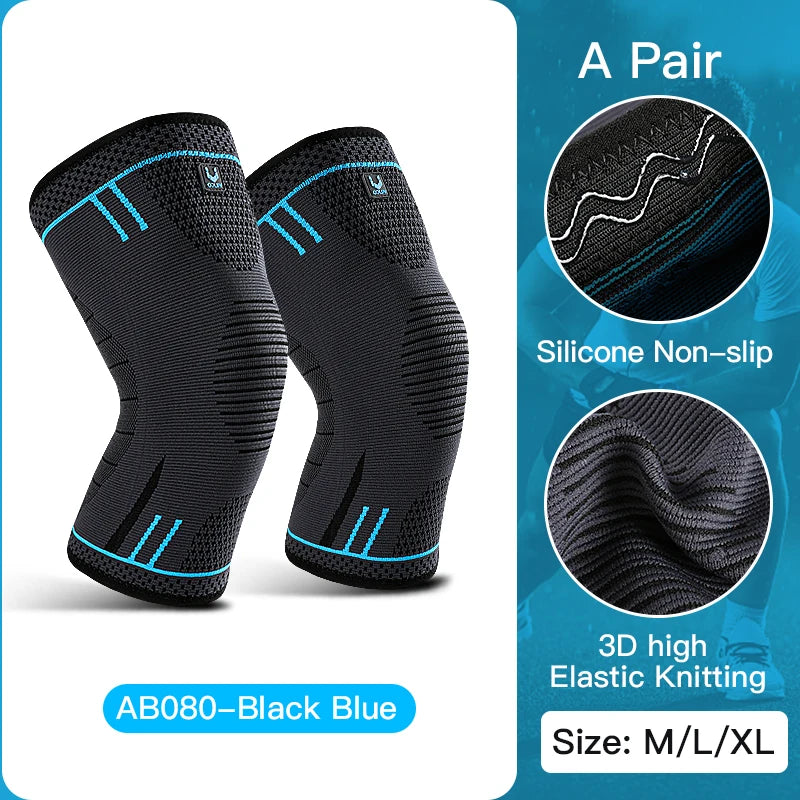 Breathable Knee Pads Brace Springs Gym Sports Protector