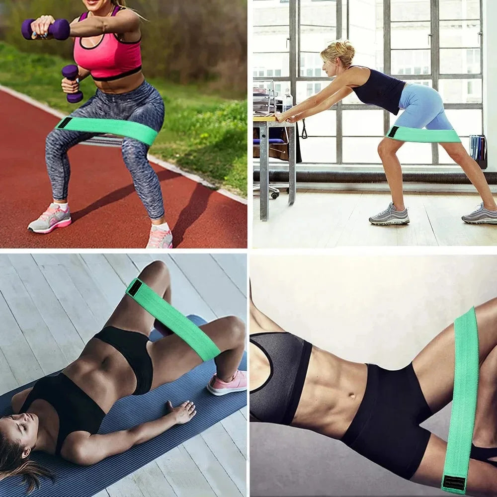 Yoga & Pilates Resistance Bands – Hip Circle Expander for Home Workouts