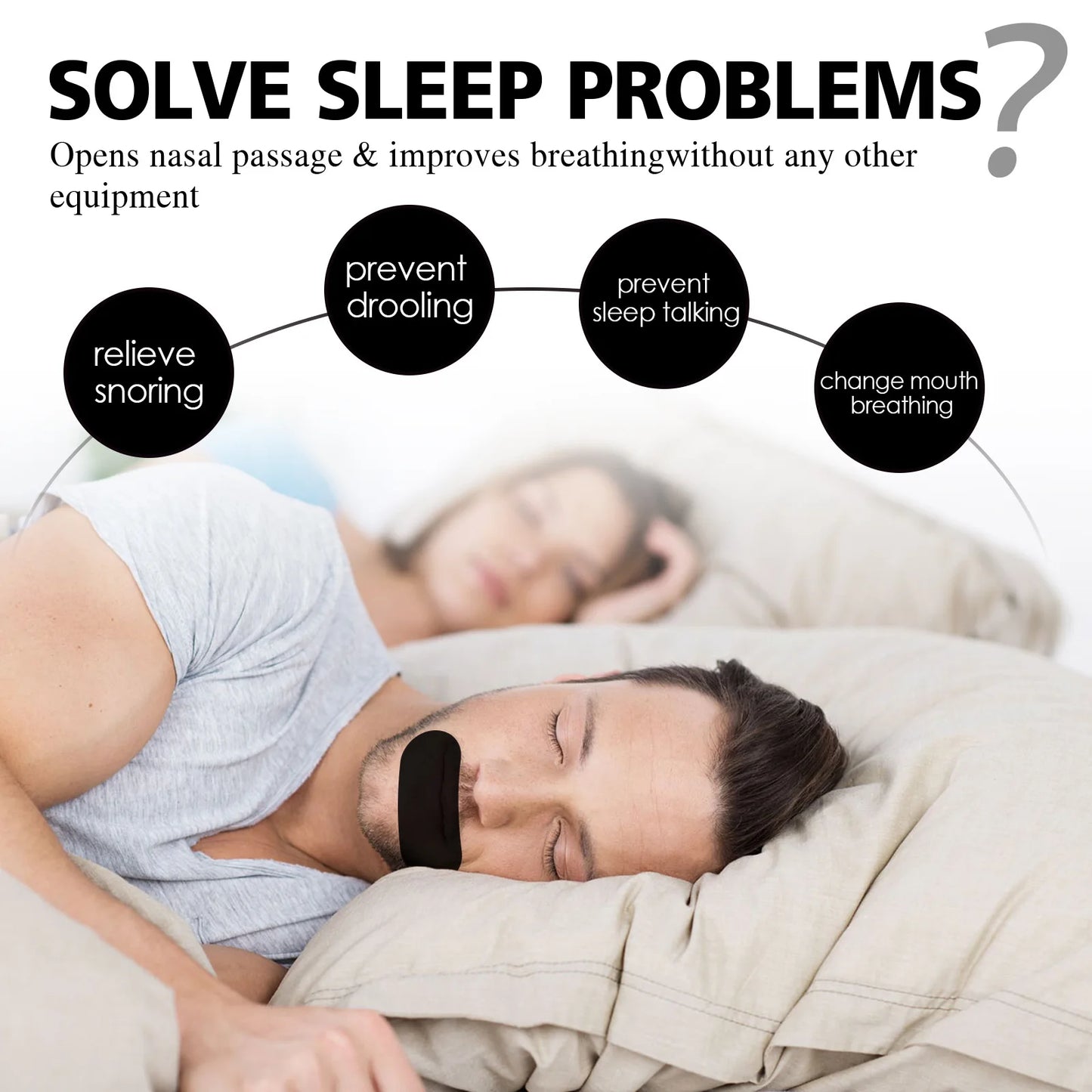 Anti-Snoring Patch Nose Breathing Correction Improve Sleeping Promoting Better Breath