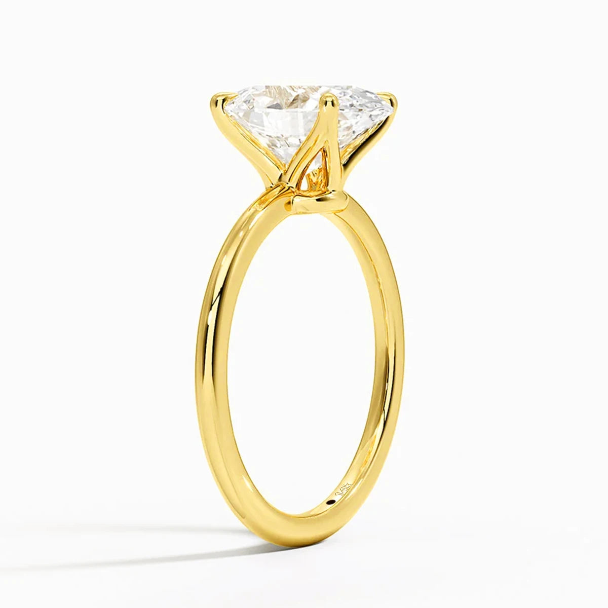 Oval Moissanite Diamond Ring for Women 100% 14K Gold Egg Shaped Wedding Band Classic Luxury Jewelry Certified