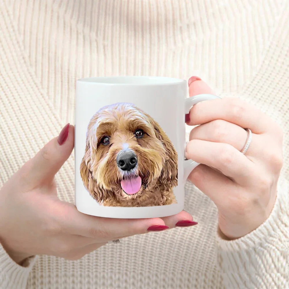 Custom Photo & Name Coffee Mug – Personalized Text, Pet, Family, or Couple Gift Tea Cup
