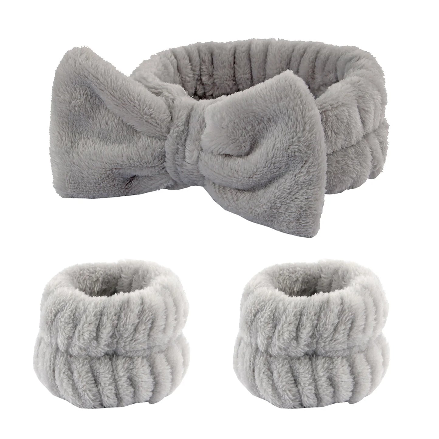 Face Wash Wristband Headband Set