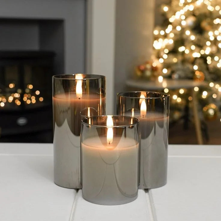 3PCS Flameless Candles, Battery Operated Candles LED Pillar Candles with Remote 10-Key Control and Timers for Indoor Home Decor