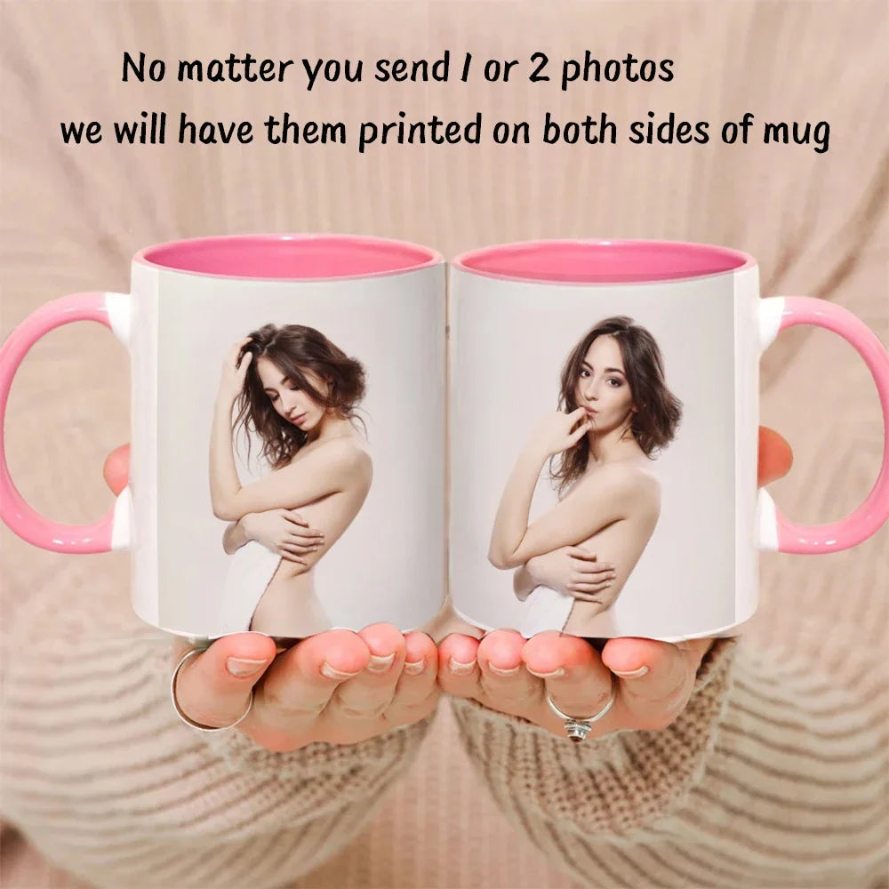 Custom Photo & Name Coffee Mug – Personalized Text, Pet, Family, or Couple Gift Tea Cup