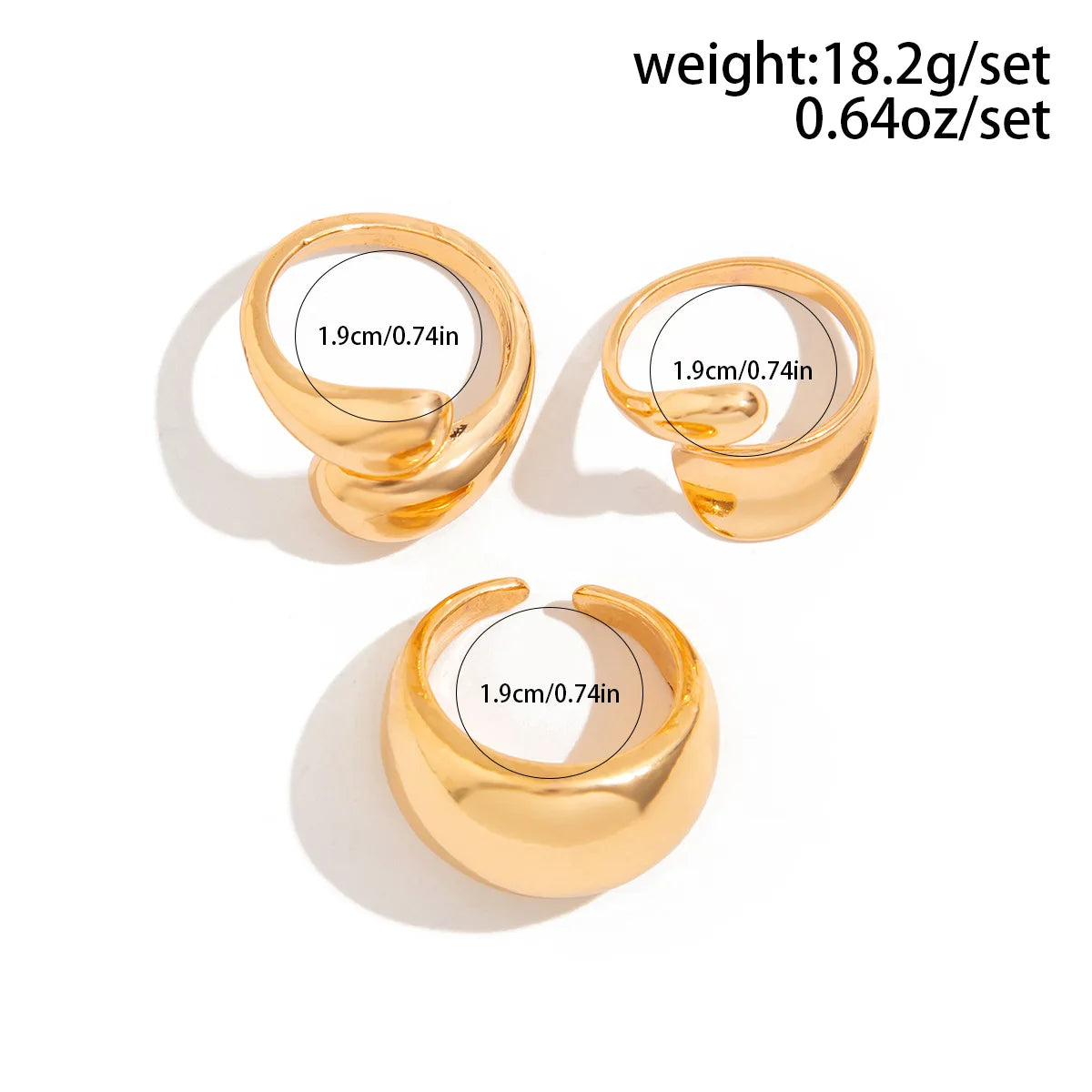 6 Style Geometric Metal Rings For Women Gold Silver Color Knuckle Joint Ring Set Jewelry
