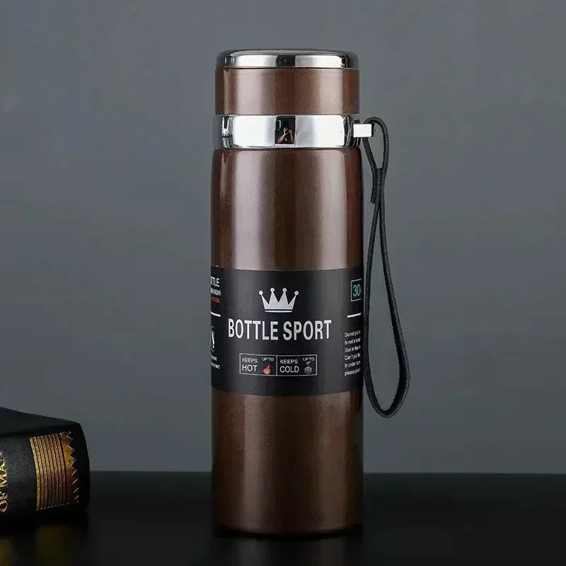 1L Stainless Steel Thermal Water Bottle – Hot & Cold Thermos for Coffee, Tea, or Travel