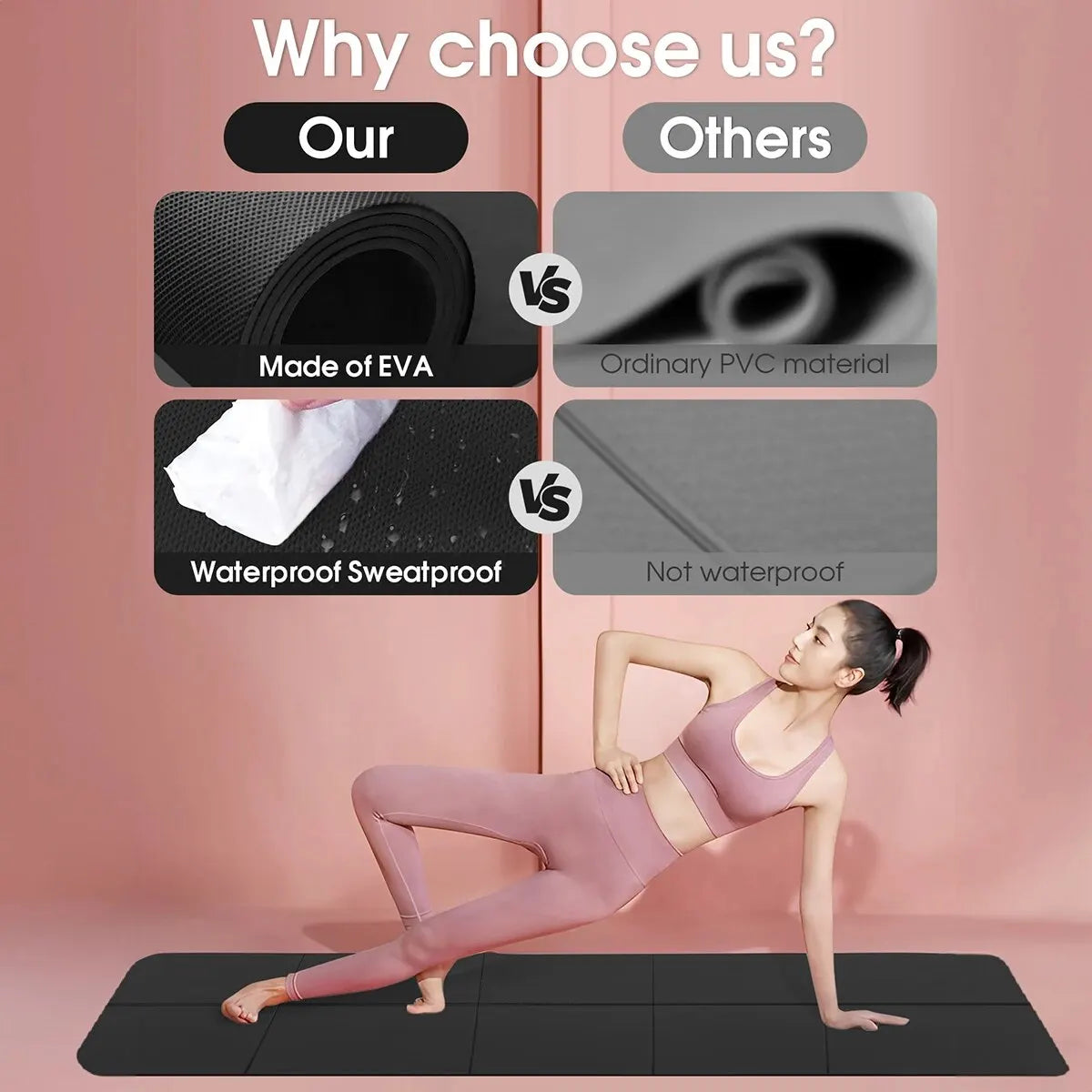 QtorFlow™ Premium Yoga Mat – Grounded Comfort for Every Pose