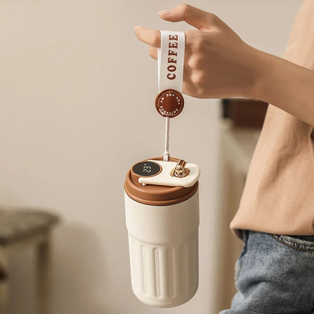 Smart Thermos Bottle LED Temperature Display Coffee Cup 316 Stainless Steel Tumbler Mug Portable Vacuum Flask