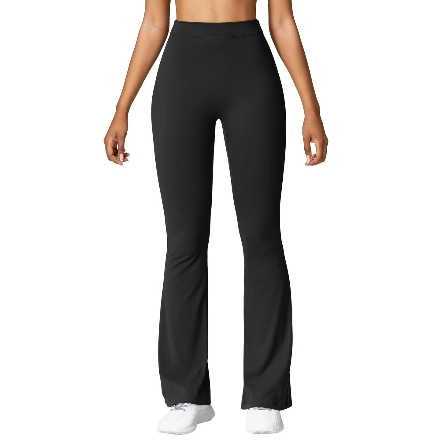 Micro Horn Leggings Women V-back Waist Sports Pants High Waist Push Up Butt Gym Pants Solid Slim Casual Leggings