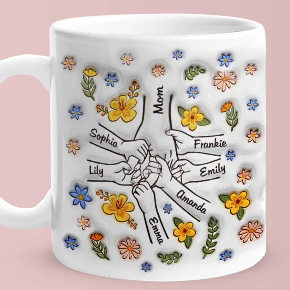 Custom Name Mug Cup Coffee For Mother,Custom 3D Pottery