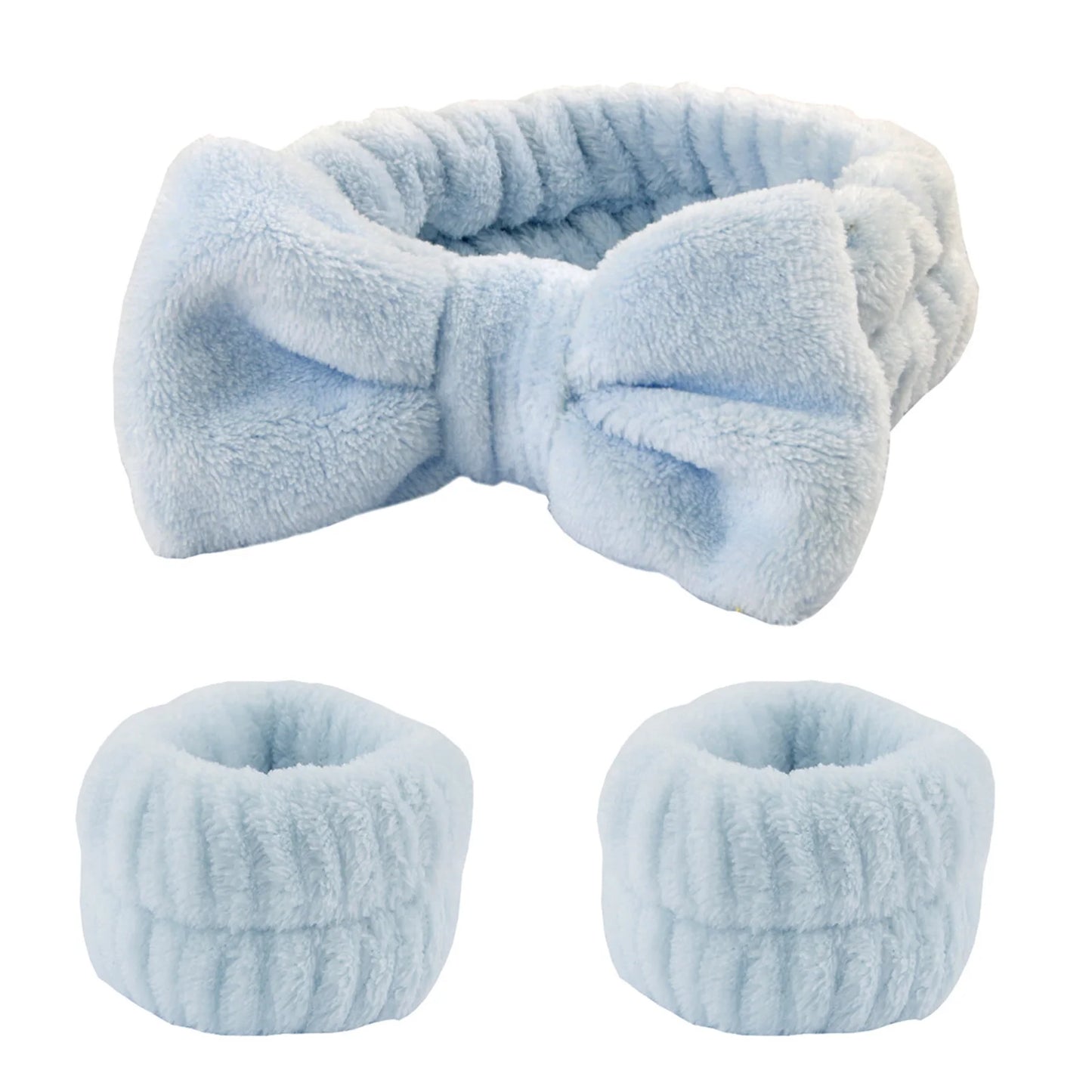 Face Wash Wristband Headband Set