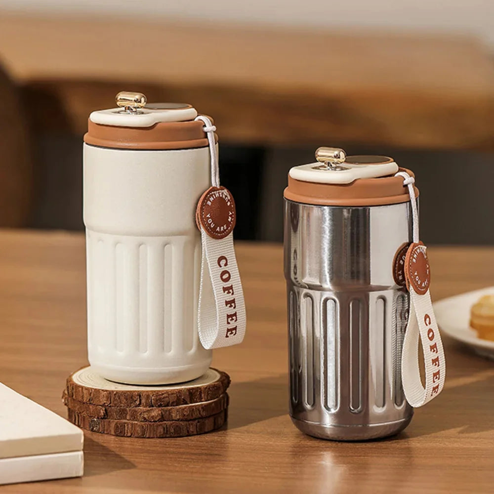 Smart Thermos Bottle LED Temperature Display Coffee Cup 316 Stainless Steel Tumbler Mug Portable Vacuum Flask