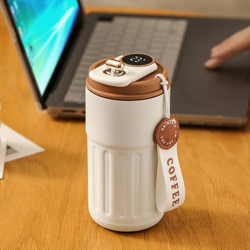 Smart Thermos Bottle LED Temperature Display Coffee Cup 316 Stainless Steel Tumbler Mug Portable Vacuum Flask