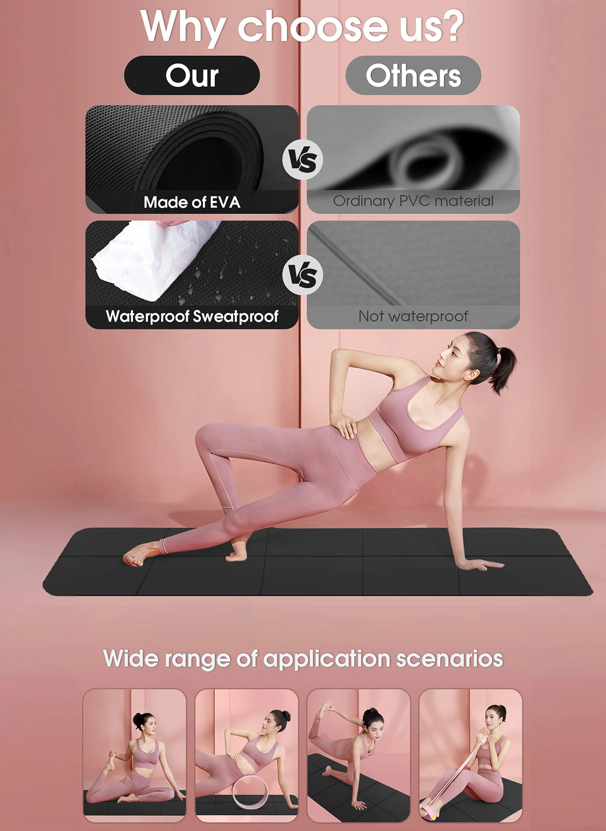 QtorFlow™ Premium Yoga Mat – Grounded Comfort for Every Pose