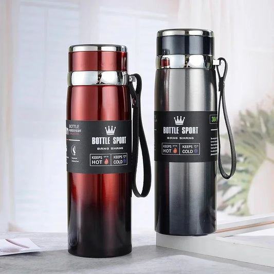 1L Stainless Steel Thermal Water Bottle – Hot & Cold Thermos for Coffee, Tea, or Travel