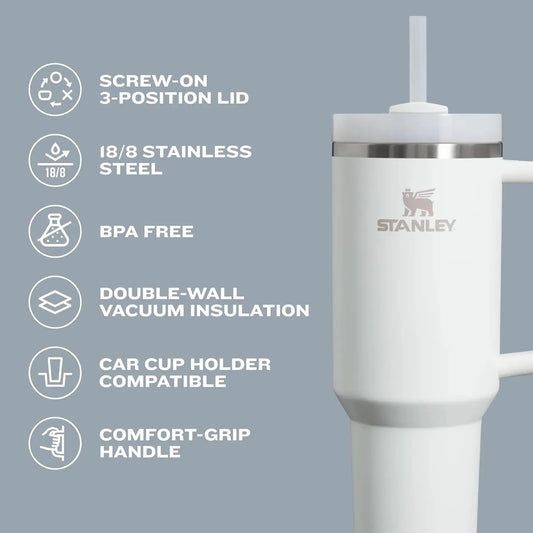 Salt Lake CityStanley Quencher H2.0 Tumbler with state Position Lid | Cup Holder Compatible for T