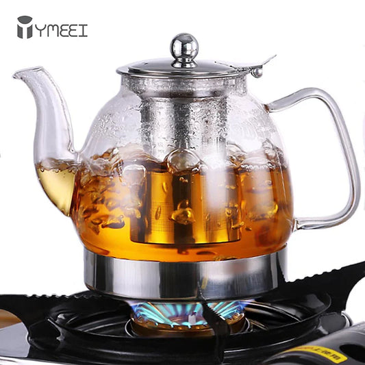 Glass Teapot Gas Stove Induction Cooker Water Kettle Chinese Teapot With Filter Heat resistant Flower Tea