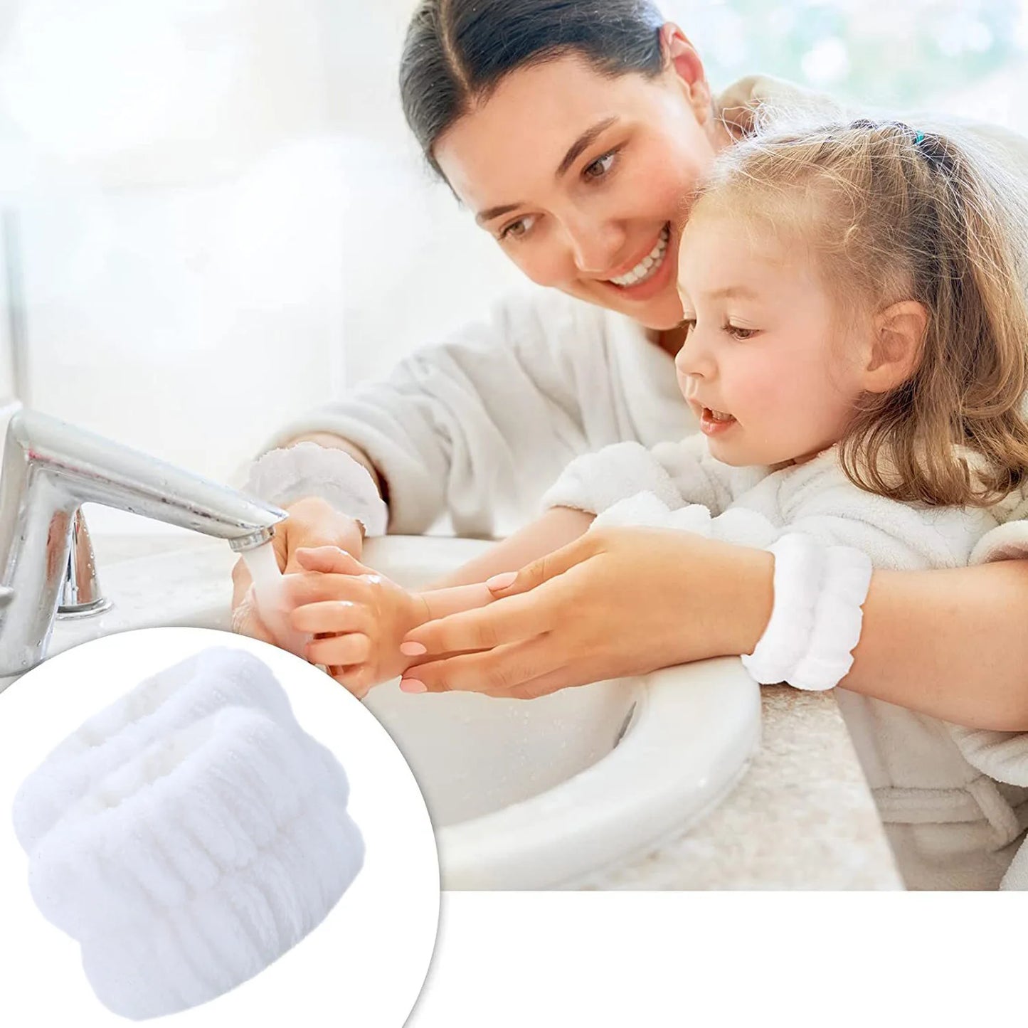 Face Wash Wristband Headband Set