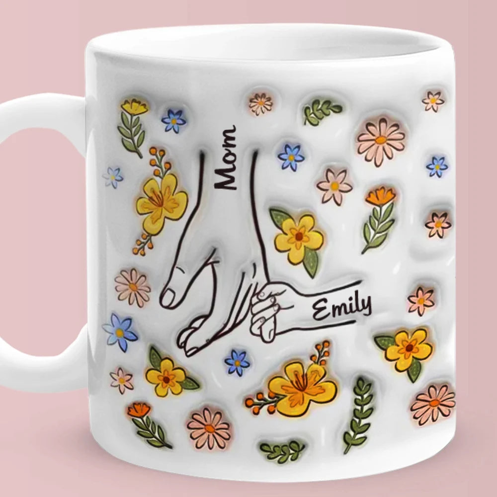 Custom Name Mug Cup Coffee For Mother,Custom 3D Pottery