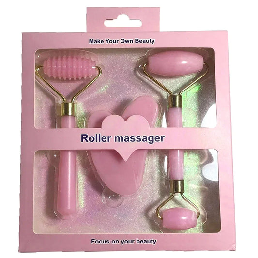 3pcs Set Resin Roller Face Massager