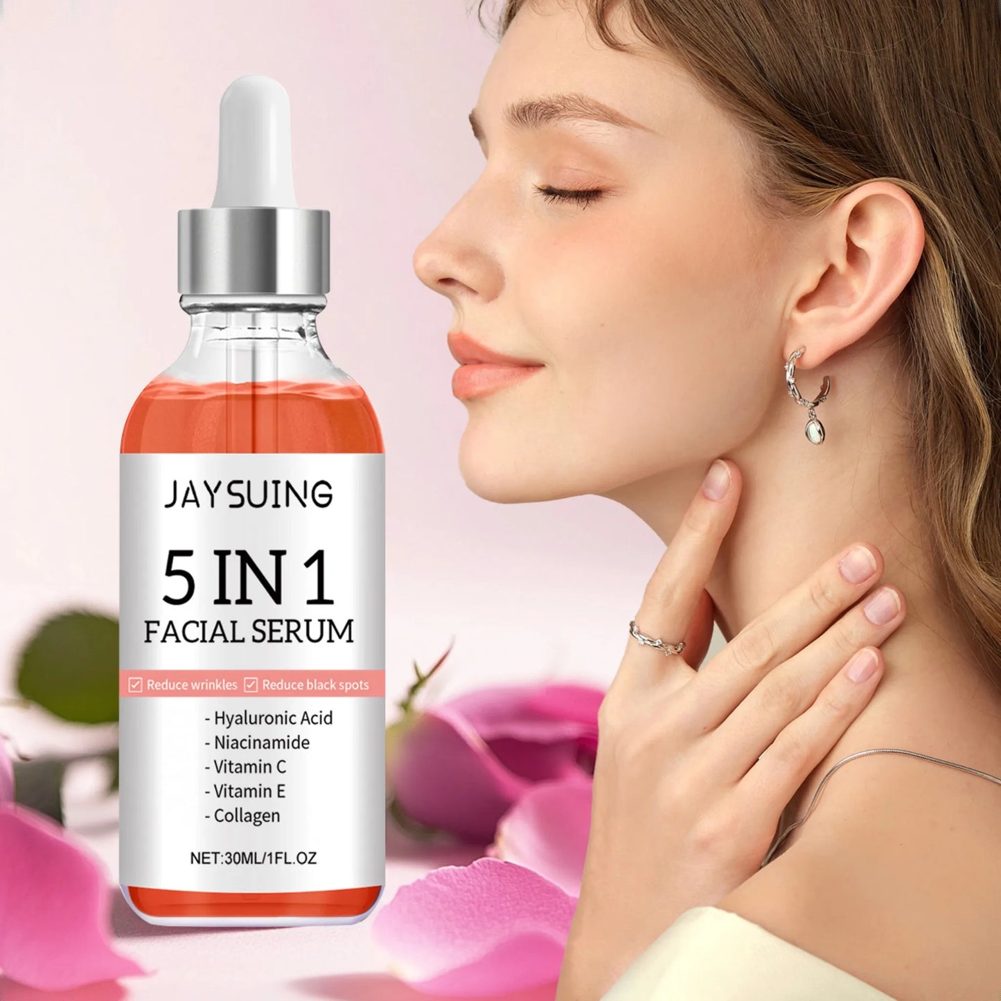 5-in-1 Vitamin Facial Serum – Firming & BrighteningC Hyaluronic Acid Face Serum