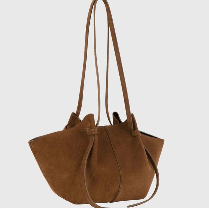 Faux Suede Tote Bags For Women Luxury Designer Handbags Purses 2025 New In Vintage Large Capacity Shoulder Custom Name Initials