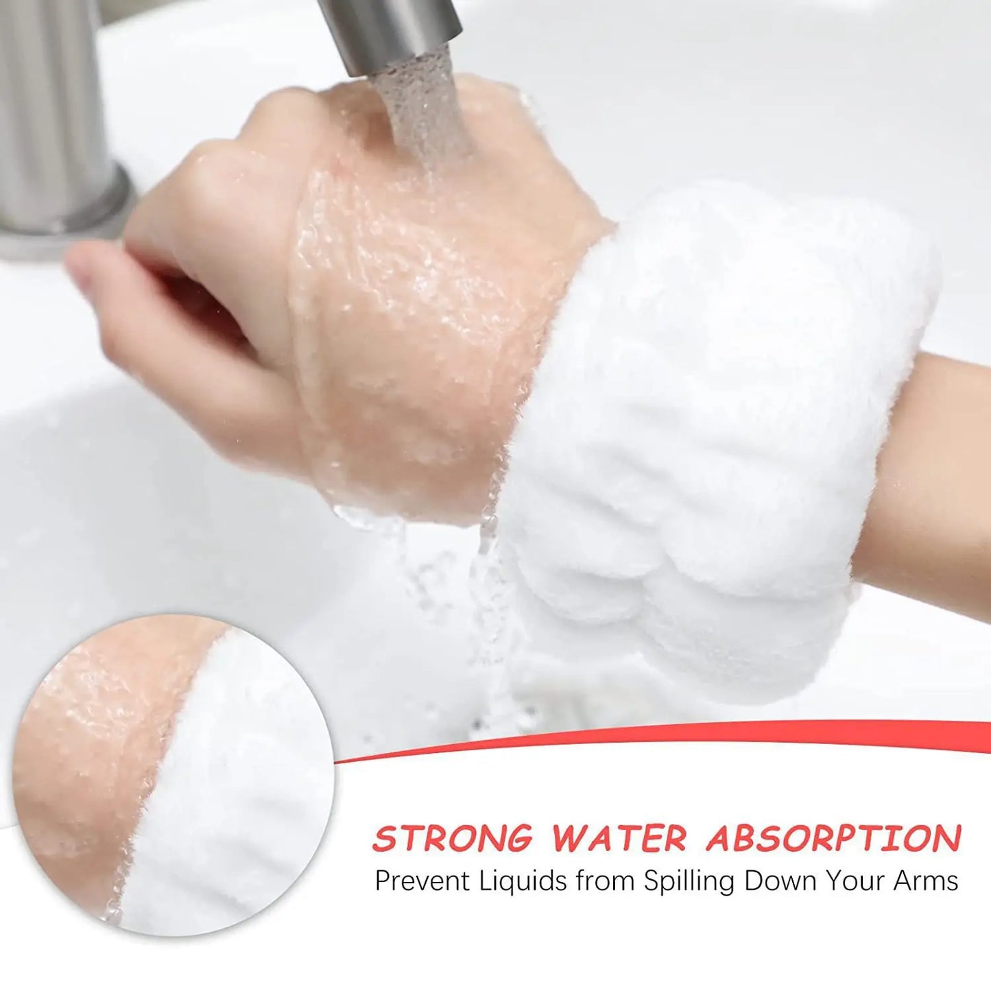 Face Wash Wristband Headband Set