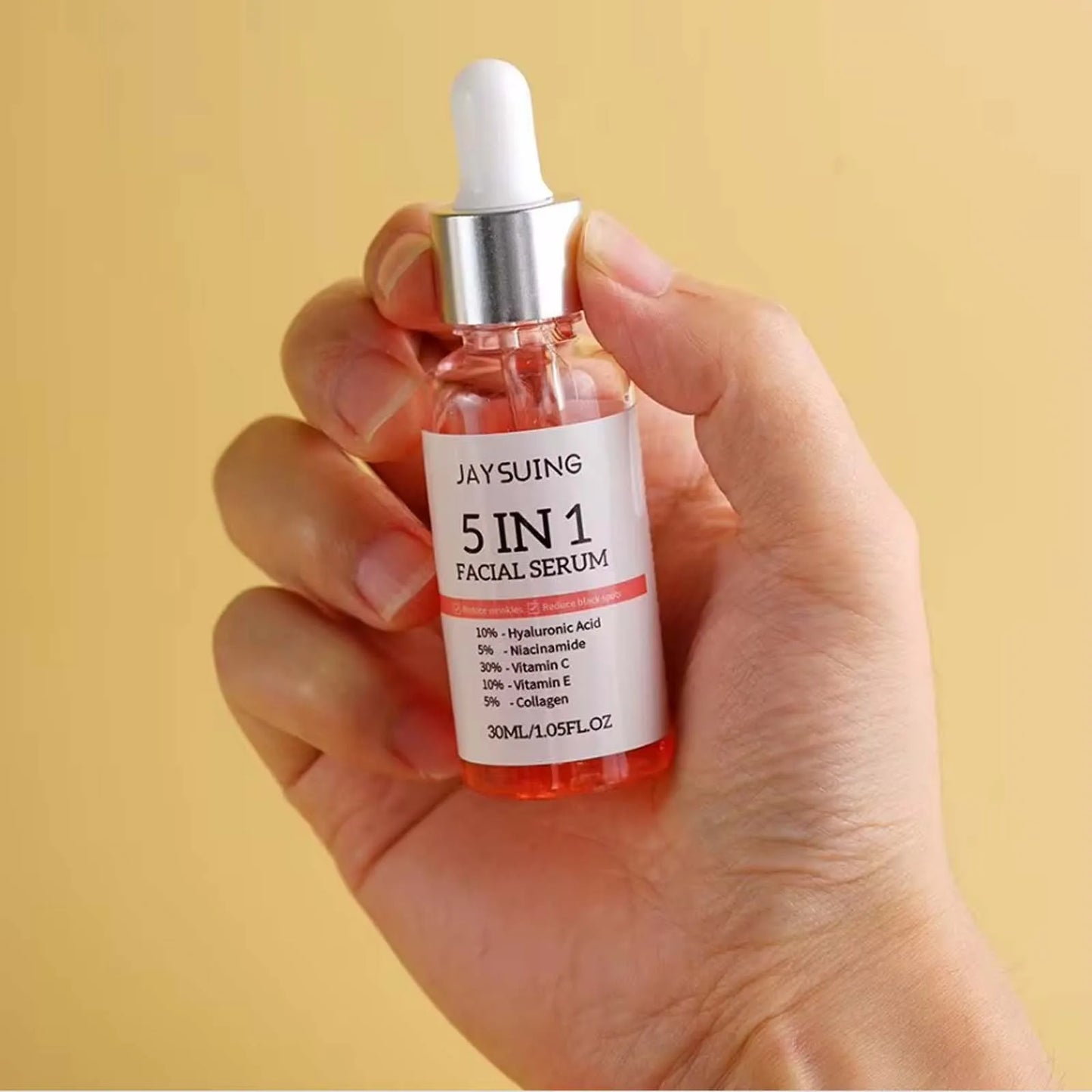 5-in-1 Vitamin Facial Serum – Firming & BrighteningC Hyaluronic Acid Face Serum