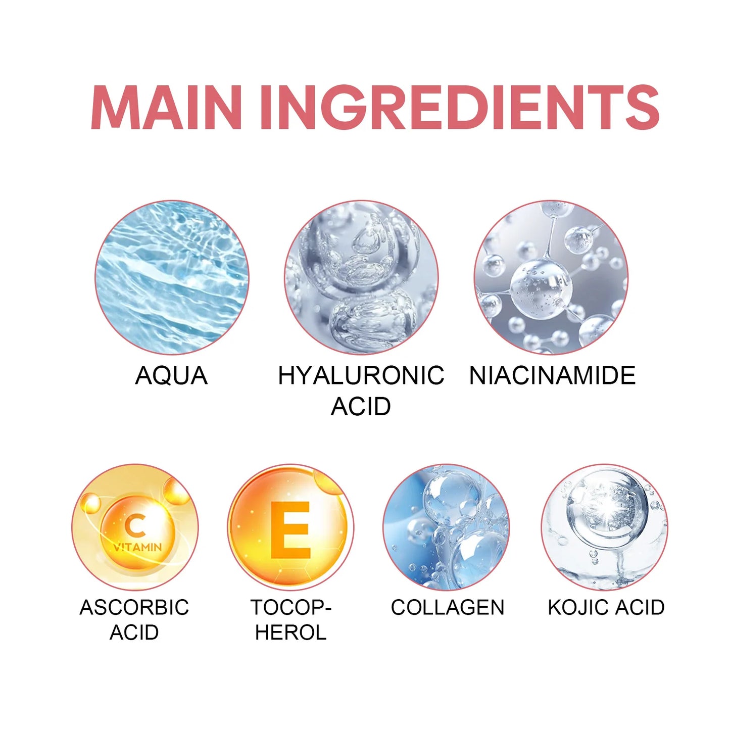 5-in-1 Vitamin Facial Serum – Firming & BrighteningC Hyaluronic Acid Face Serum