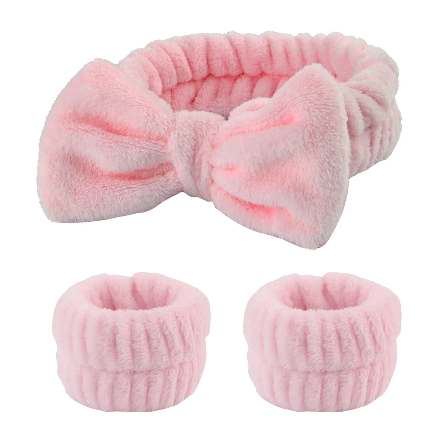 Face Wash Wristband Headband Set