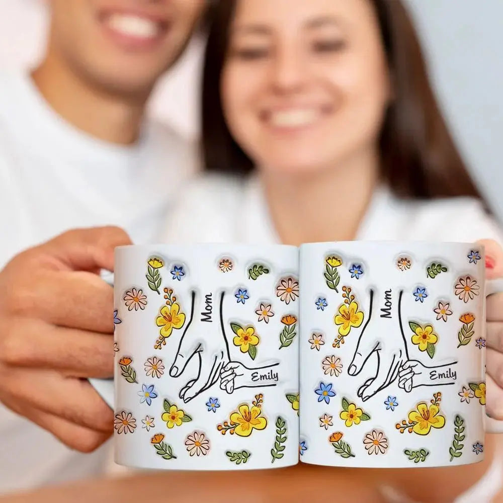Custom Name Mug Cup Coffee For Mother,Custom 3D Pottery