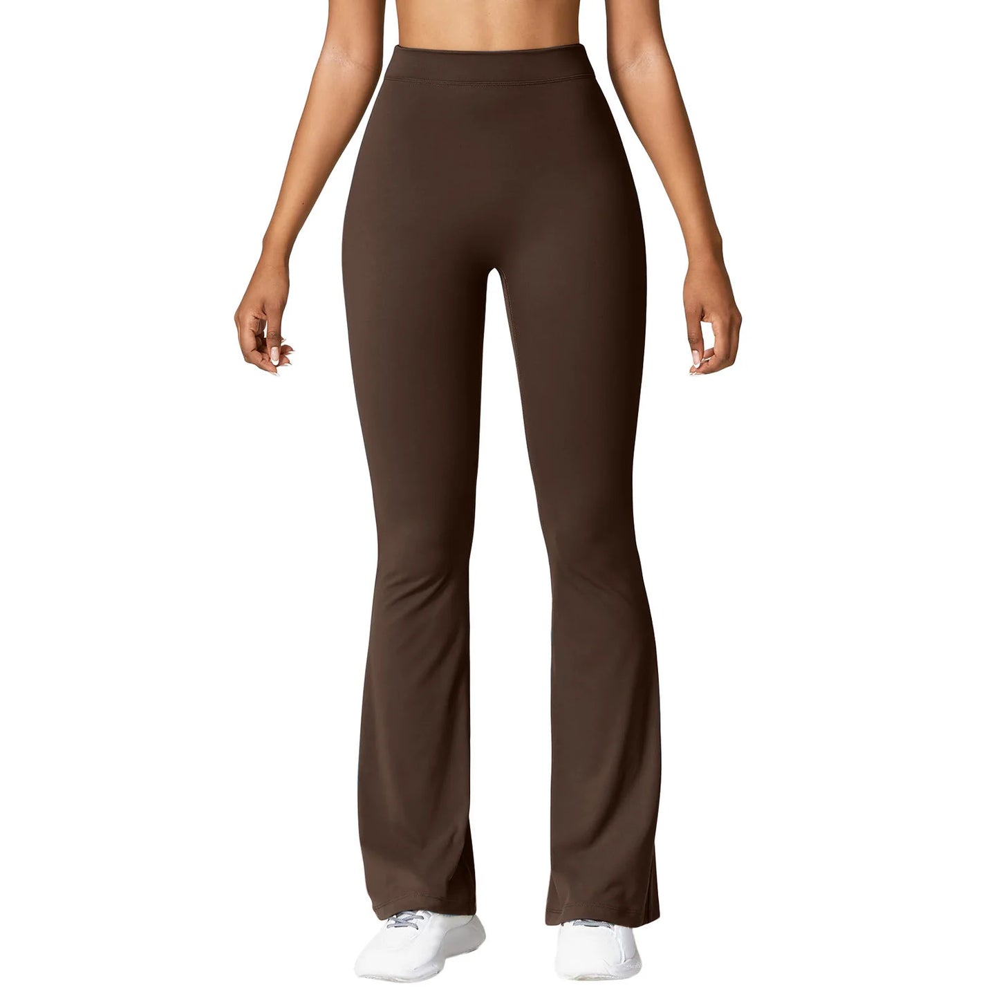 Micro Horn Leggings Women V-back Waist Sports Pants High Waist Push Up Butt Gym Pants Solid Slim Casual Leggings